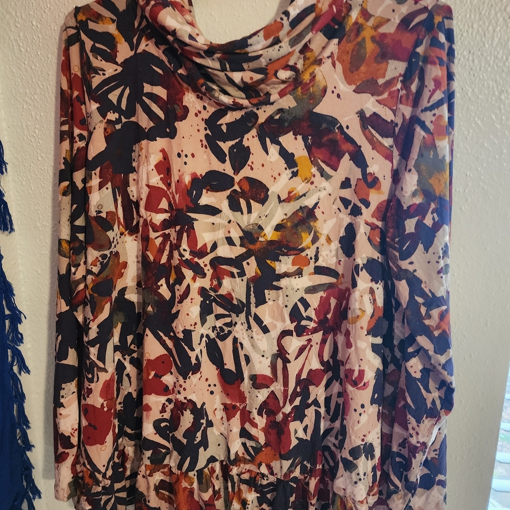Long Sleeve Turtle Neck Top